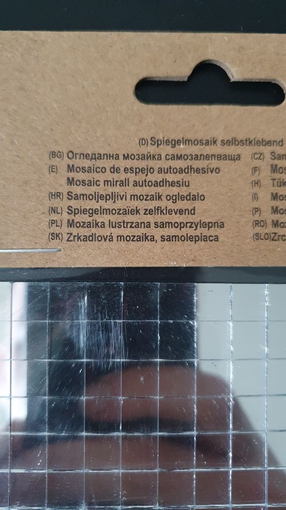 Mozaika lustrzana samoprzylepna