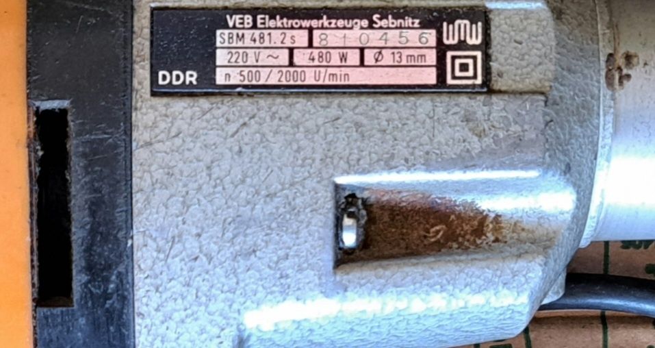 Wiertarka Smalcalda SBM481.2s 2 biegi DDR VEB