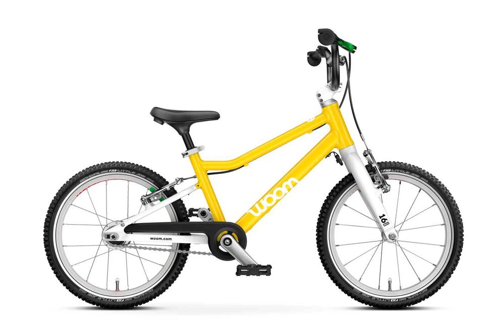 Rower WOOM GO 3 AUTOMAGIC Żółty Vibrant Yellow - 16" NOWY 2025 Mokotów