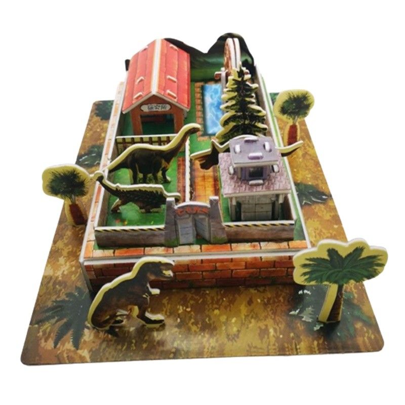 1x puzzle 3d " park dinozaurów"