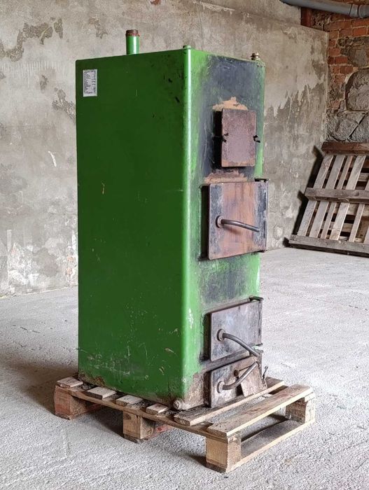 Piec C.O. z płaszczem wodnym 15kW, solidny, sprawny, klasa 5