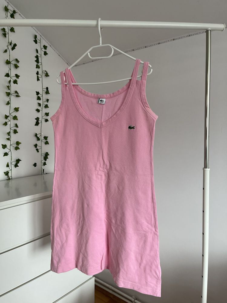 sukienka lacoste różowa y2k vintage opium swag ghotic grunge