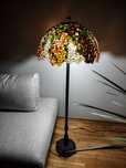 Lampa witrażowa stojąca