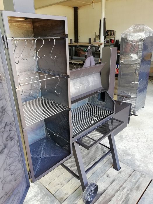 Grillo Wędzarnia Grill Smoker Blacha 4 mm Solidna Od Kowala