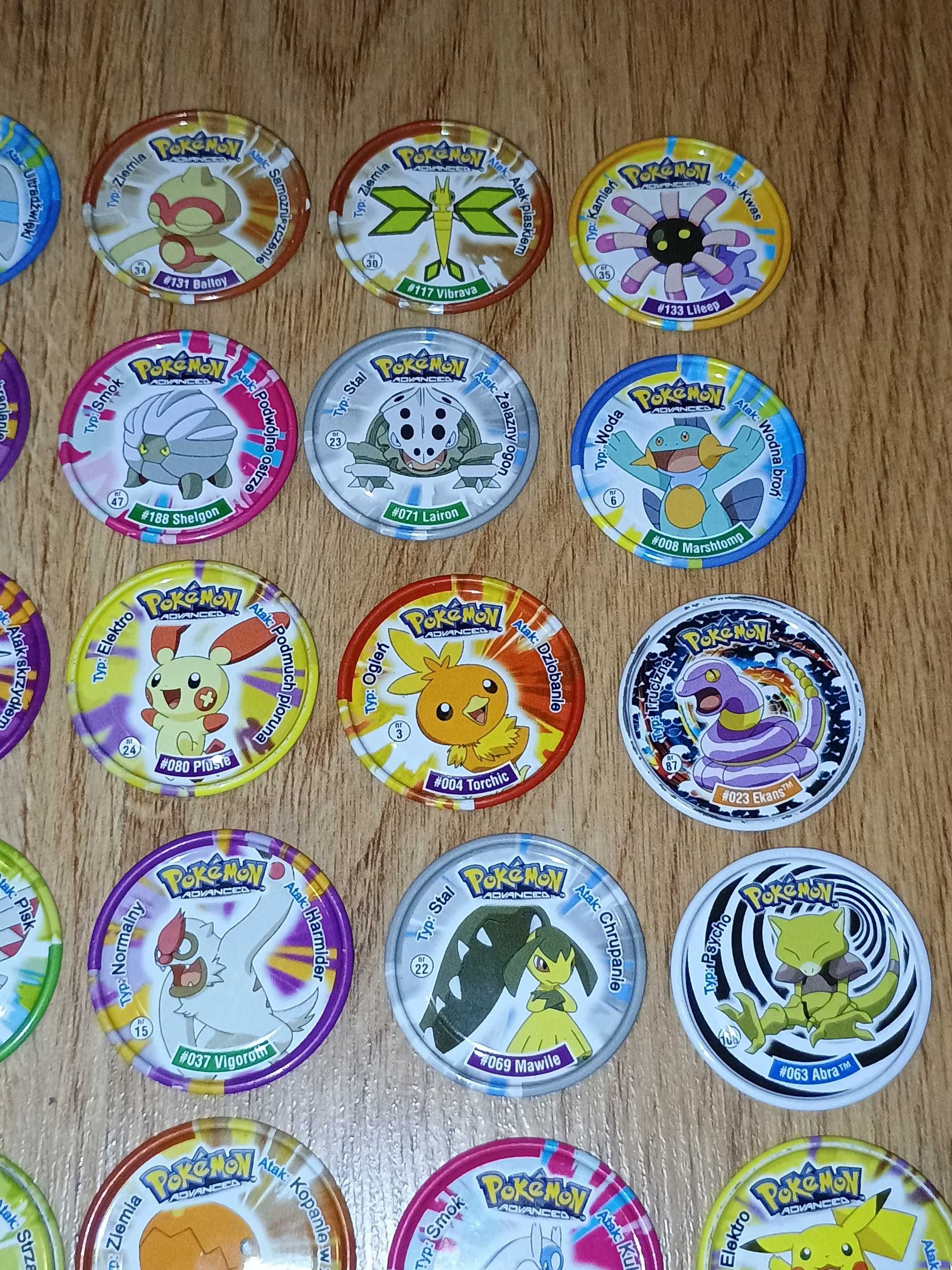 Pokemon metal Tazo Advanced cała seria full set 50/50 komplet