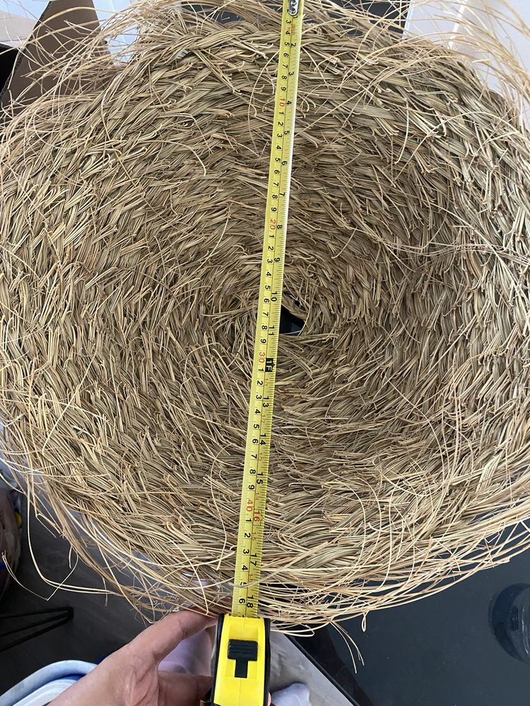 Abajur palha natural
