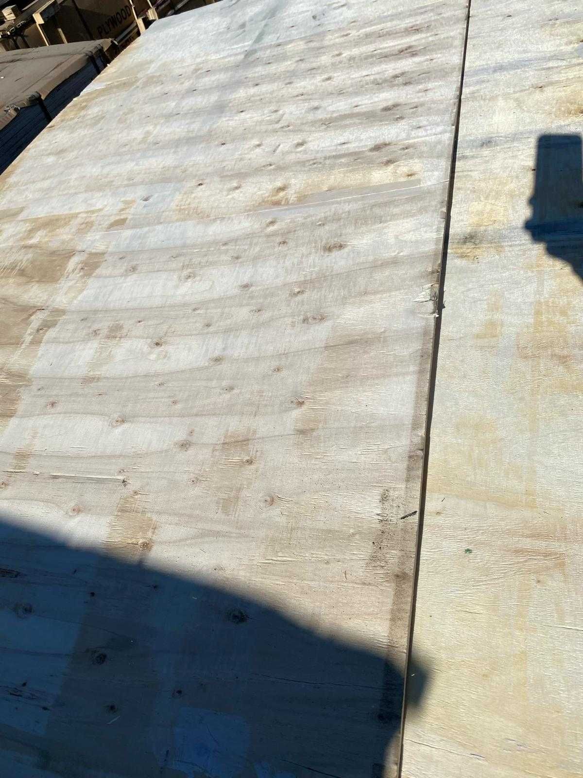 Płyty sklejka liściasta topolowa 1220x2440x9mm surowa nie OSB