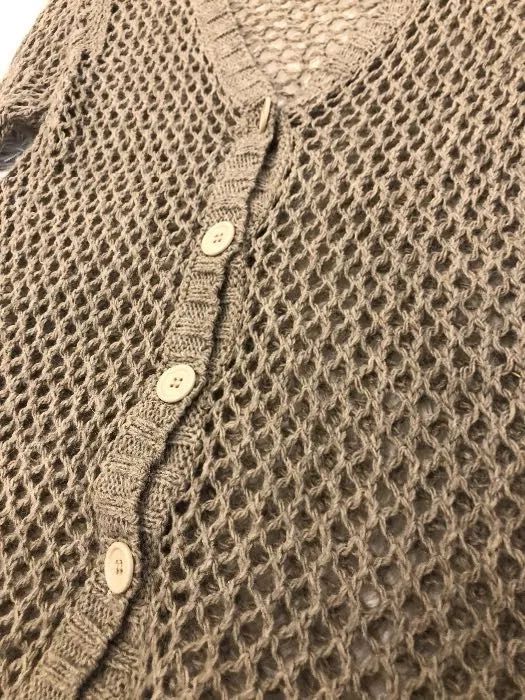 Ażurowy kardigan sweter
