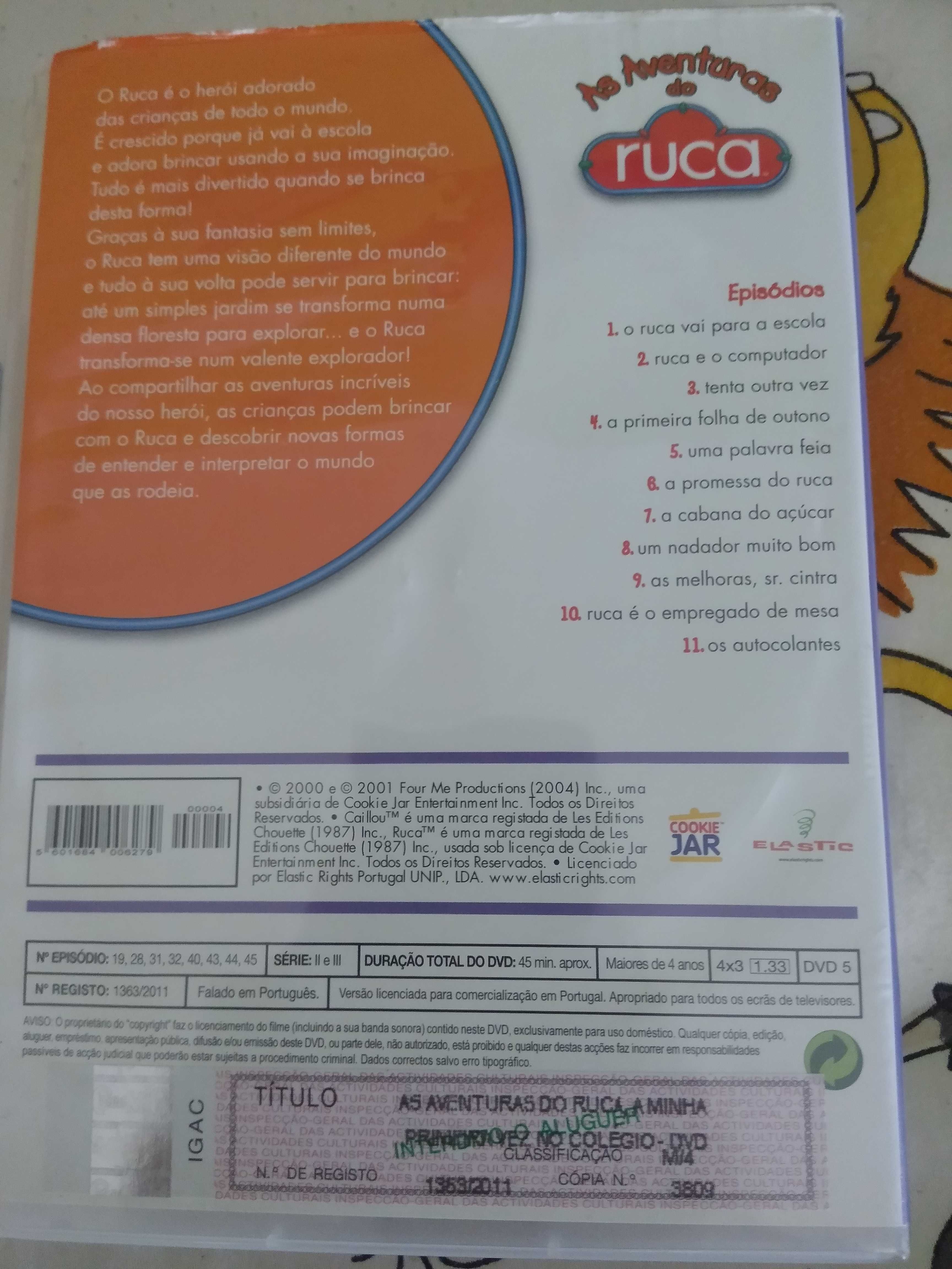 DVD desenhos animados Ruca