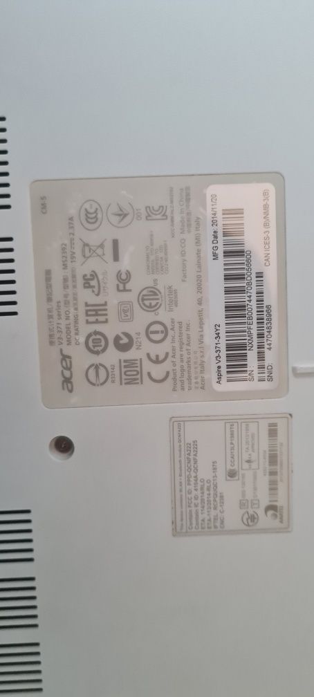 Computador portátil ACER V3-371