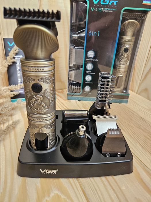 Професійний набір Vgr 106 тример машинка бритва стрижка металевий