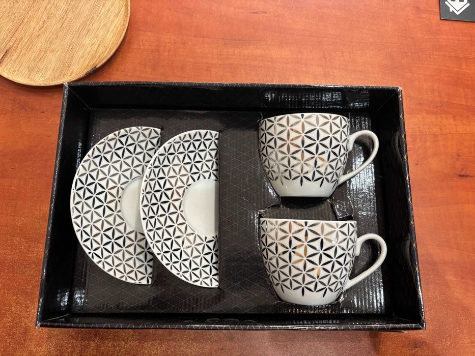 2 filiżanki 300ml ze spodkami porcelana bogucice prezent dzień matki \