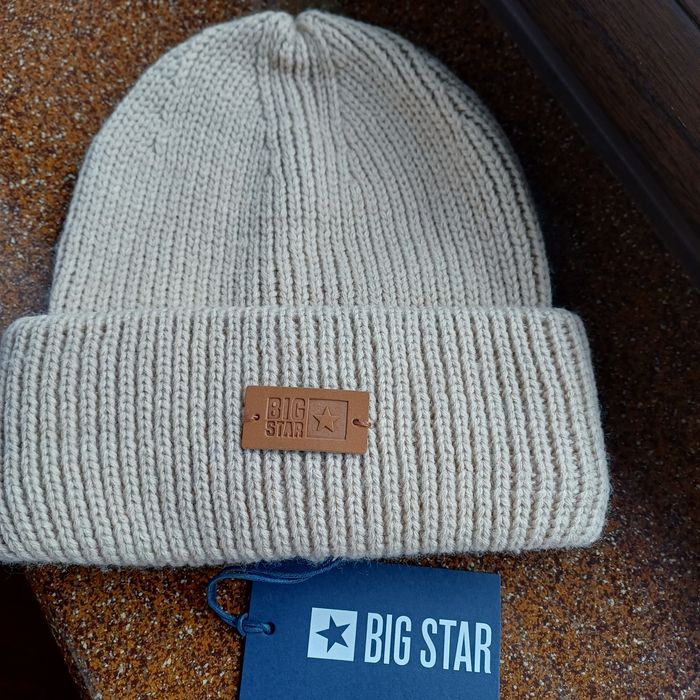 Czapka beżowa big star nowa