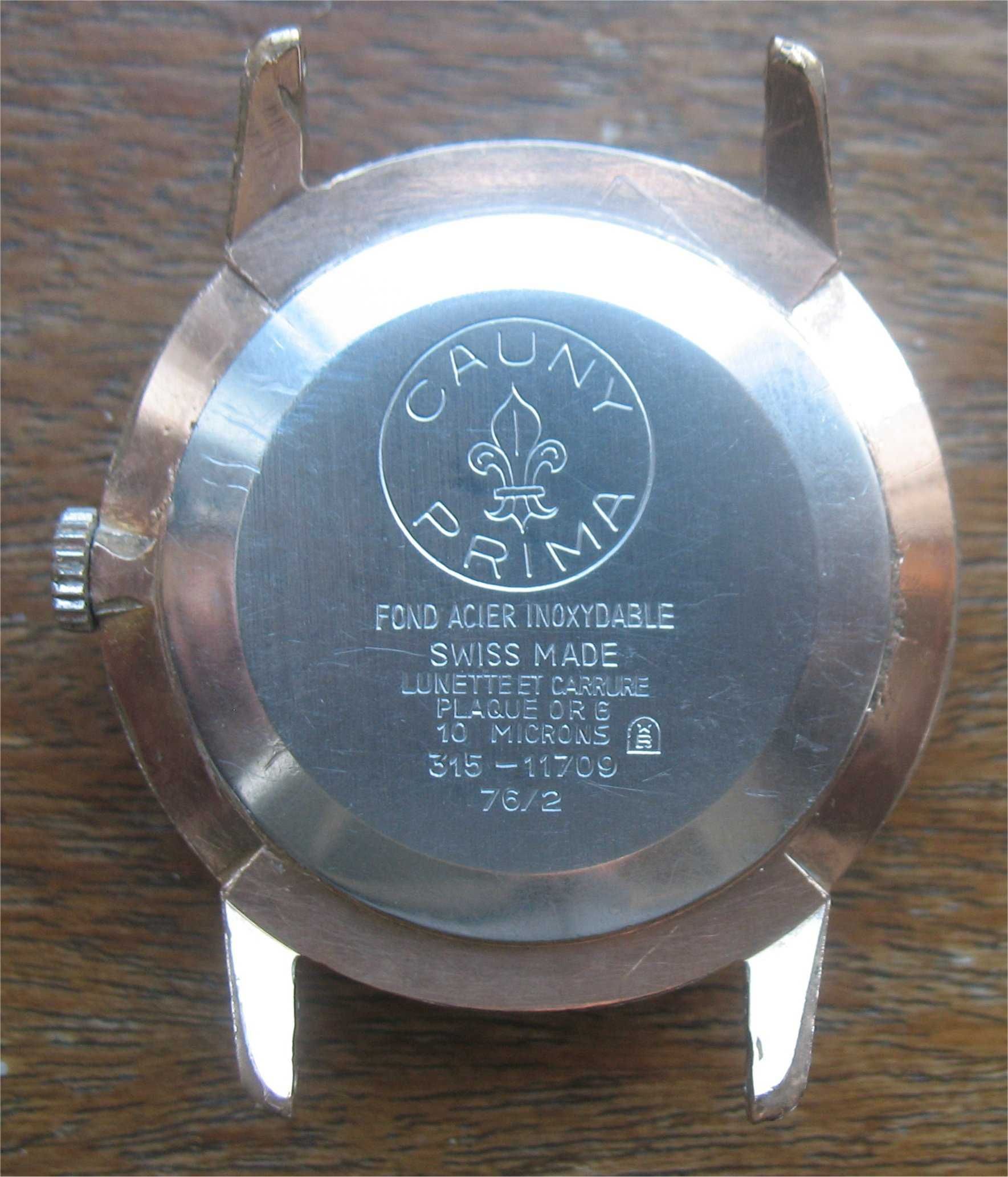 Relógio de corda Vintage - Cauny - Calendario, 17 Rubis - Swiss