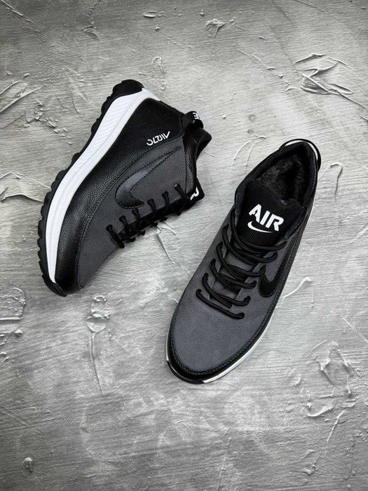 Зимові чоловічі кросівки Nike force ШКІРА топ якість ,теплі!!
