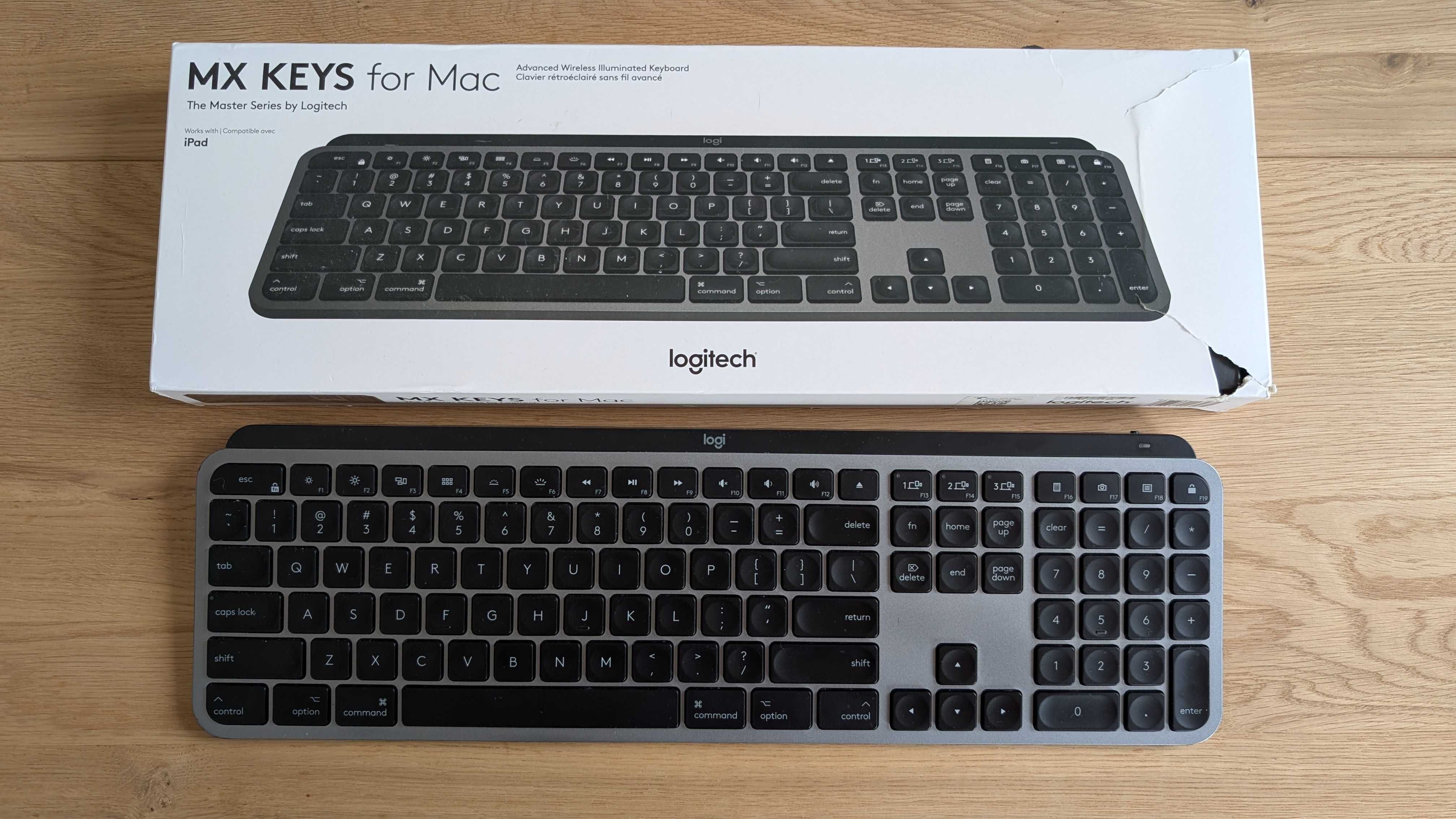 Logitech MX Keys For Mac układ ANSI długi enter US wersja