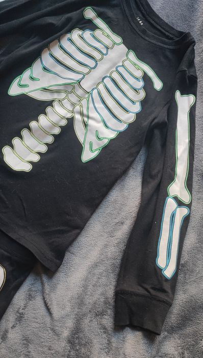 Костюм скелет H&M піжама трикотажна на Хелоувін натуральна next хелові