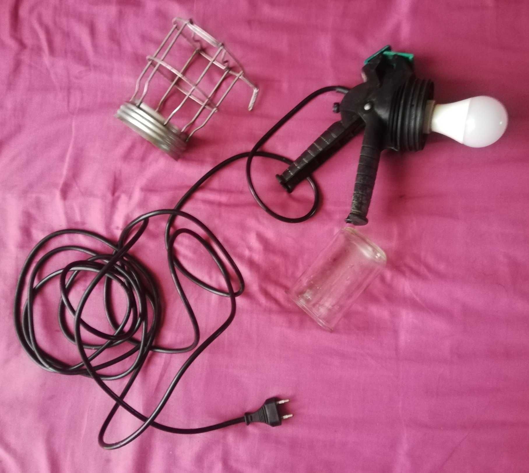 Lampa warsztatowa kanałowa gospodarcza E27 max 60W kabel 5m