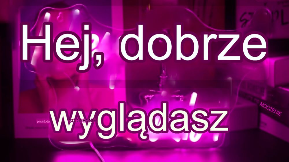 Nowy‼️ • Jedyny taki cut napis Led „ Hey Good Lookin „ Neonowe światło