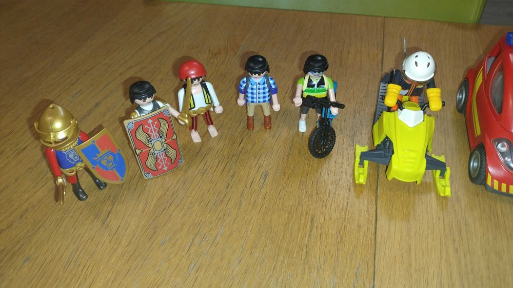 playmobil skuter sniezny straz pożarna rycerze pirat rower budowlaniec