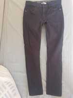 Spodnie czarne jeans stretch H&M