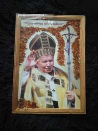 Obraz nowy w folii Jan Paweł II miejcie odwagę żyć dla miłości
