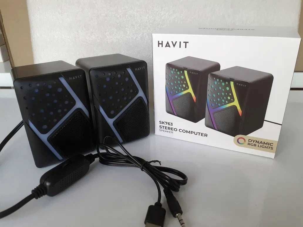 Стерео колонки HAVIT HV-SK763 USB RGB Black