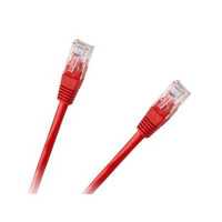 Kabel Utp 8C Wtyk-Wtyk Cca Czerwony Cat.6E 3M