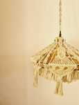 Candeeiro tecto macrame