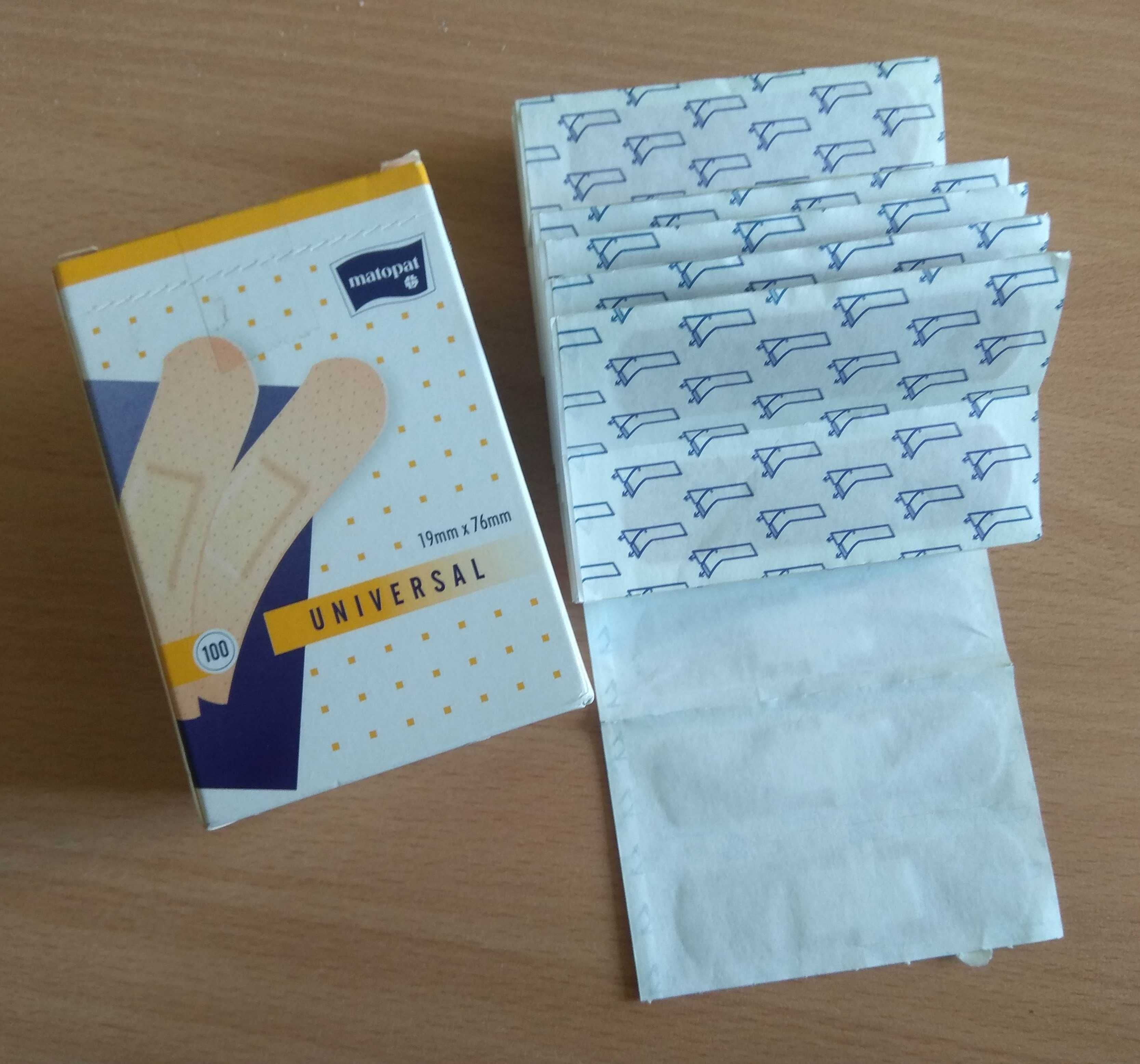 Пластирі медичні універсальні Matopat 19x76 мм, 100шт в упаковці.