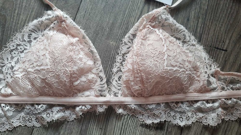 [Nowy z metka] Koronkowy biustonosz H&M, roz. S (75 B)