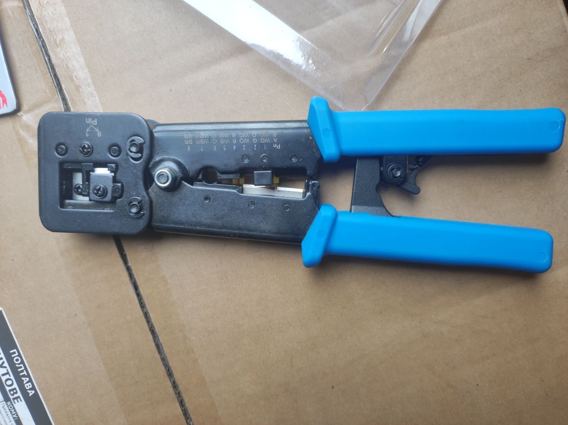 Обжимник обжимной инструмент клещи для обжима витой пары rj45 rj11
