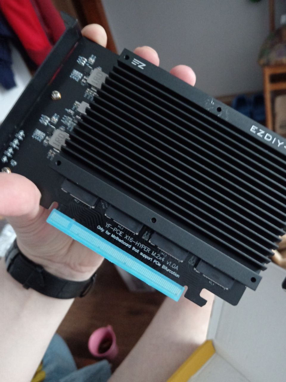 Карта расширения EZDIY-FAB QUAD M 2 SSD PCIE X16