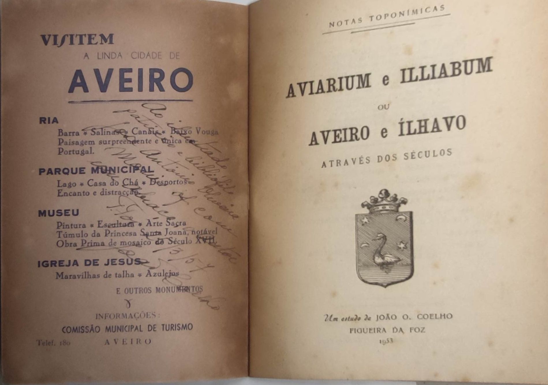 Livro - P-FF - Aviarium e Illiabum ou Aveiro e Ílhavo  - F da Foz