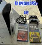 PS5, 2 pady, 4 gry, gwarancja