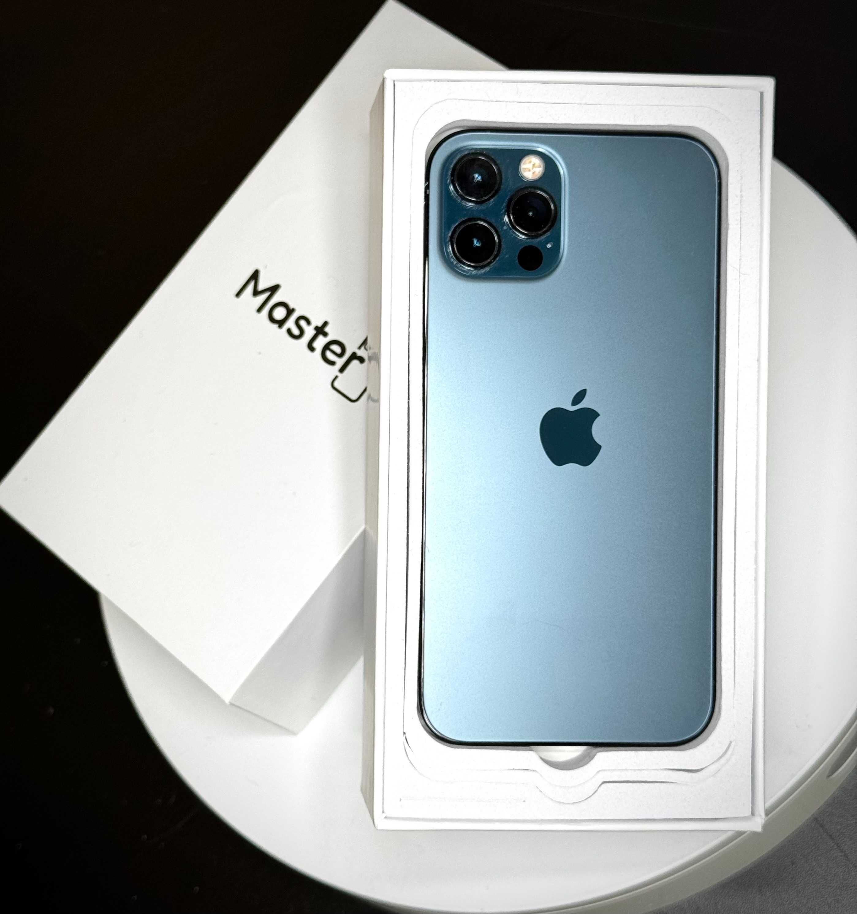 Apple iPhone 12 Pro 128GB Blue jak nowy 100% bat 6msc gw. ETUI GRATIS!