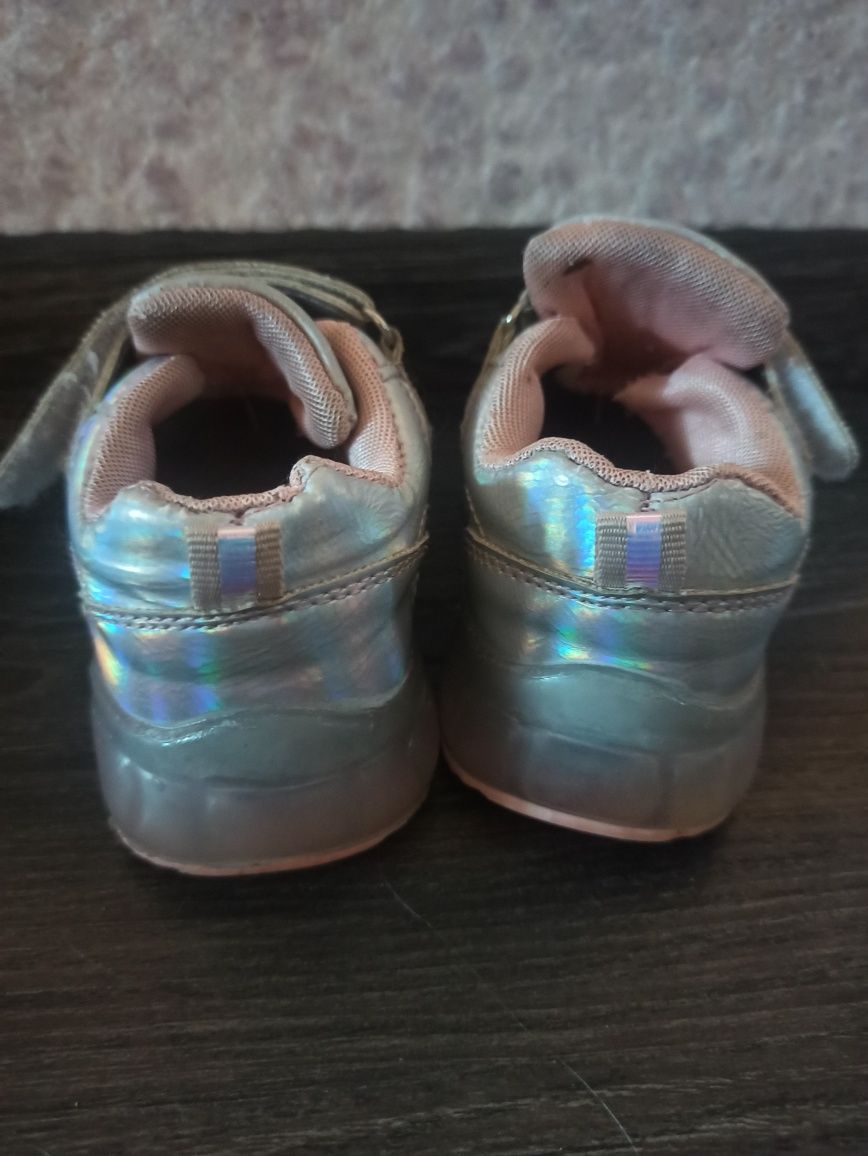 Детские кроссовки, светло серые 21 размер