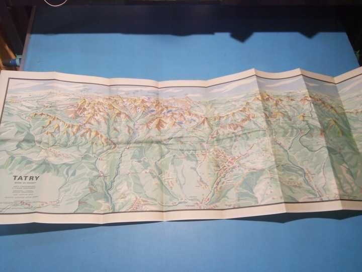 mapy topograficzne tatry, stare 7 sztuk