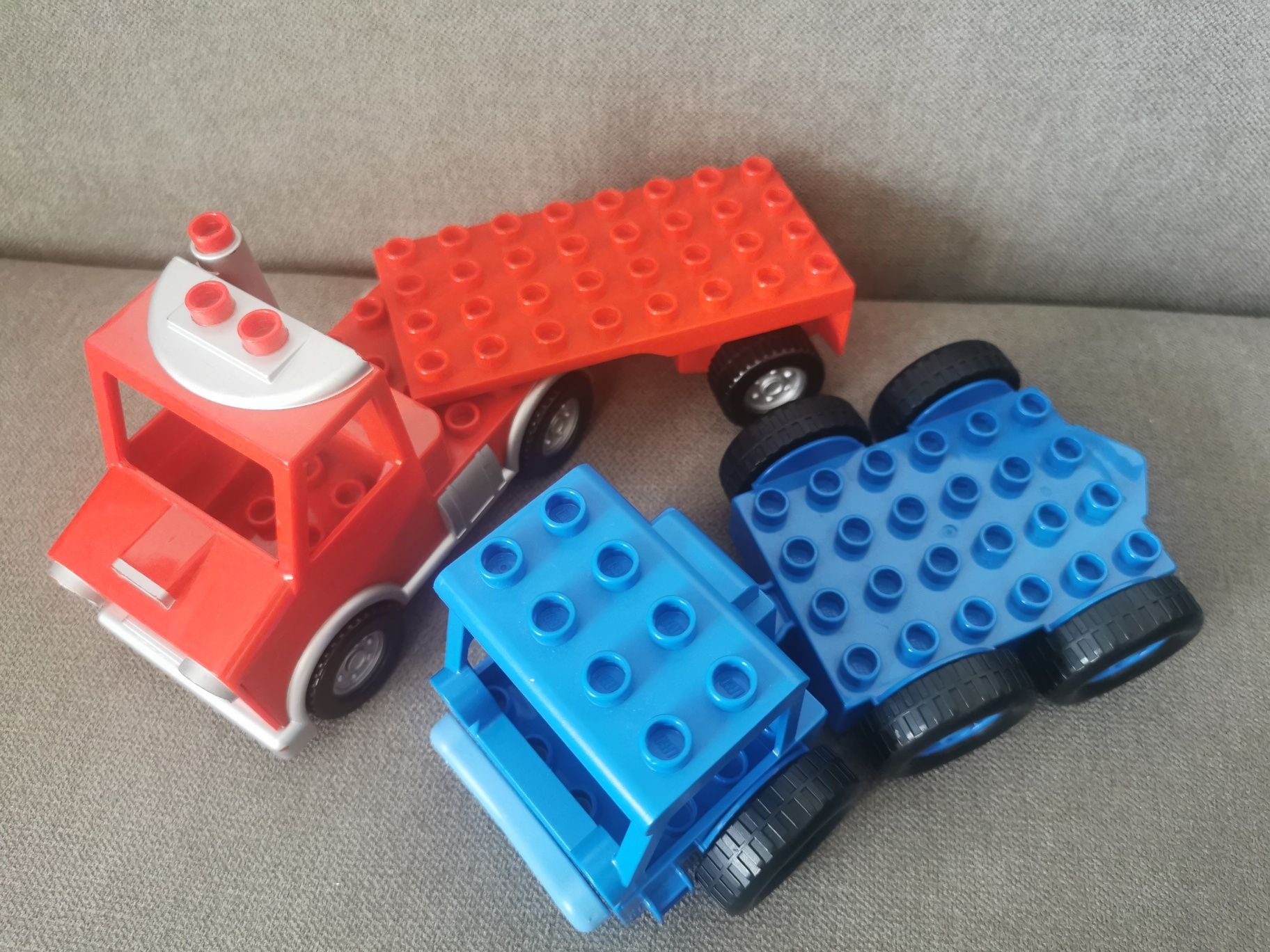 Lego Duplo klocki bob budowniczy pojazdy auta dźwig laweta