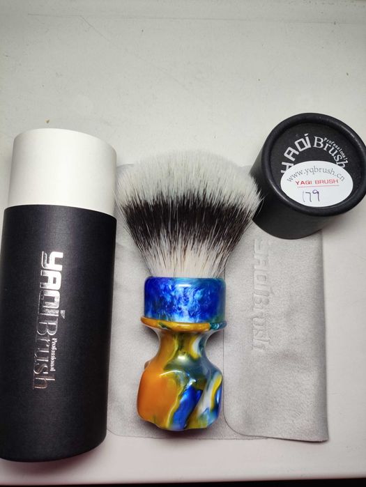Помазок кисть щетка для бритья YAQI 28 мм синтетика