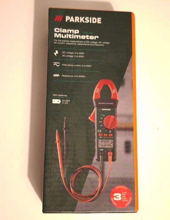 Multímetro de garra Parkside