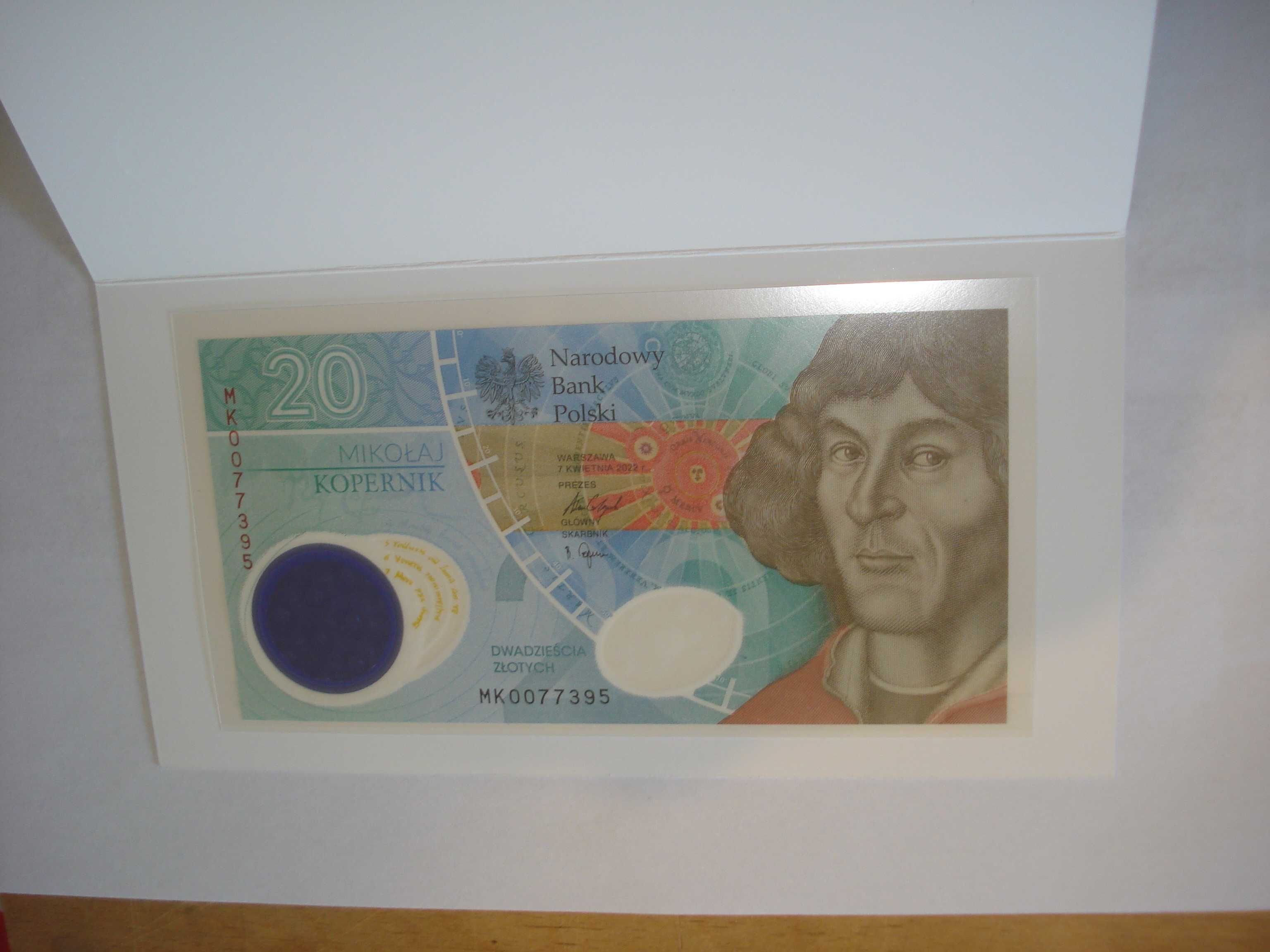 20 zł Mikołak Kopernik banknot kolekcjonerski z 2023