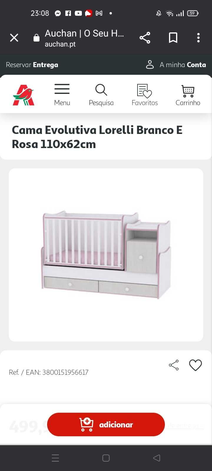 Berço de bebe transformável.