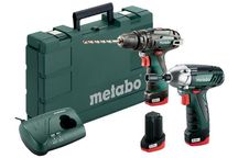 Conjunto de Ferramentas Sem Fio METABO COMBO SET 12 V BS+SSD + 2 bater