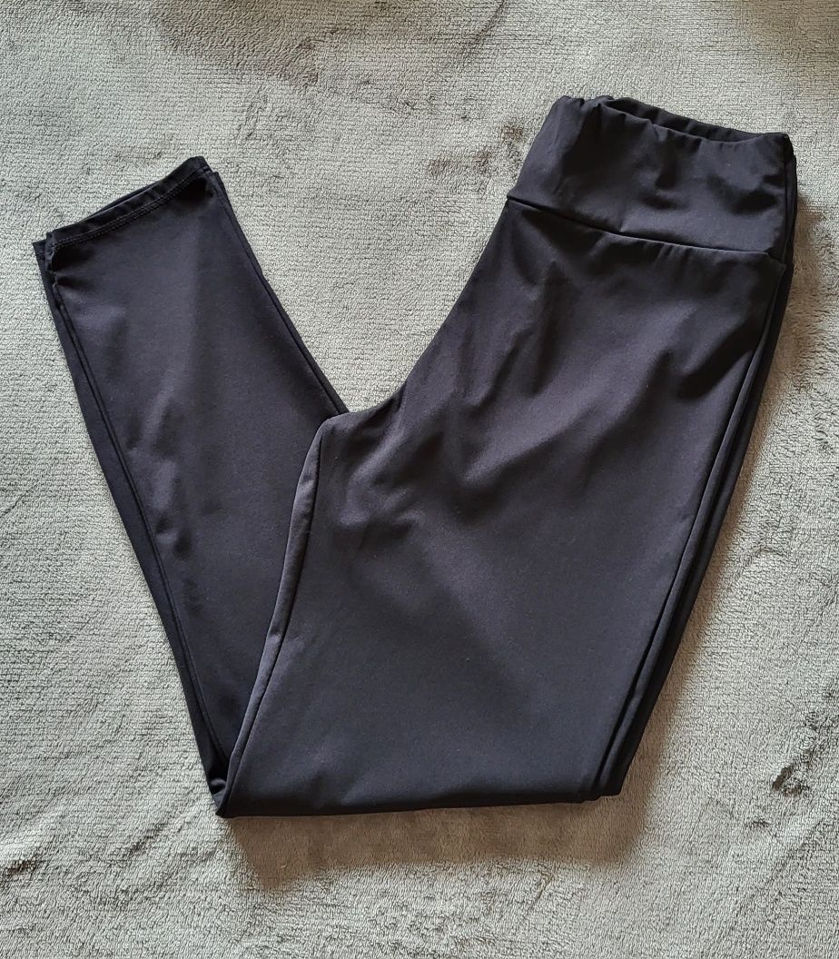 Czarne legginsy, kosmiczne, Mila, XL