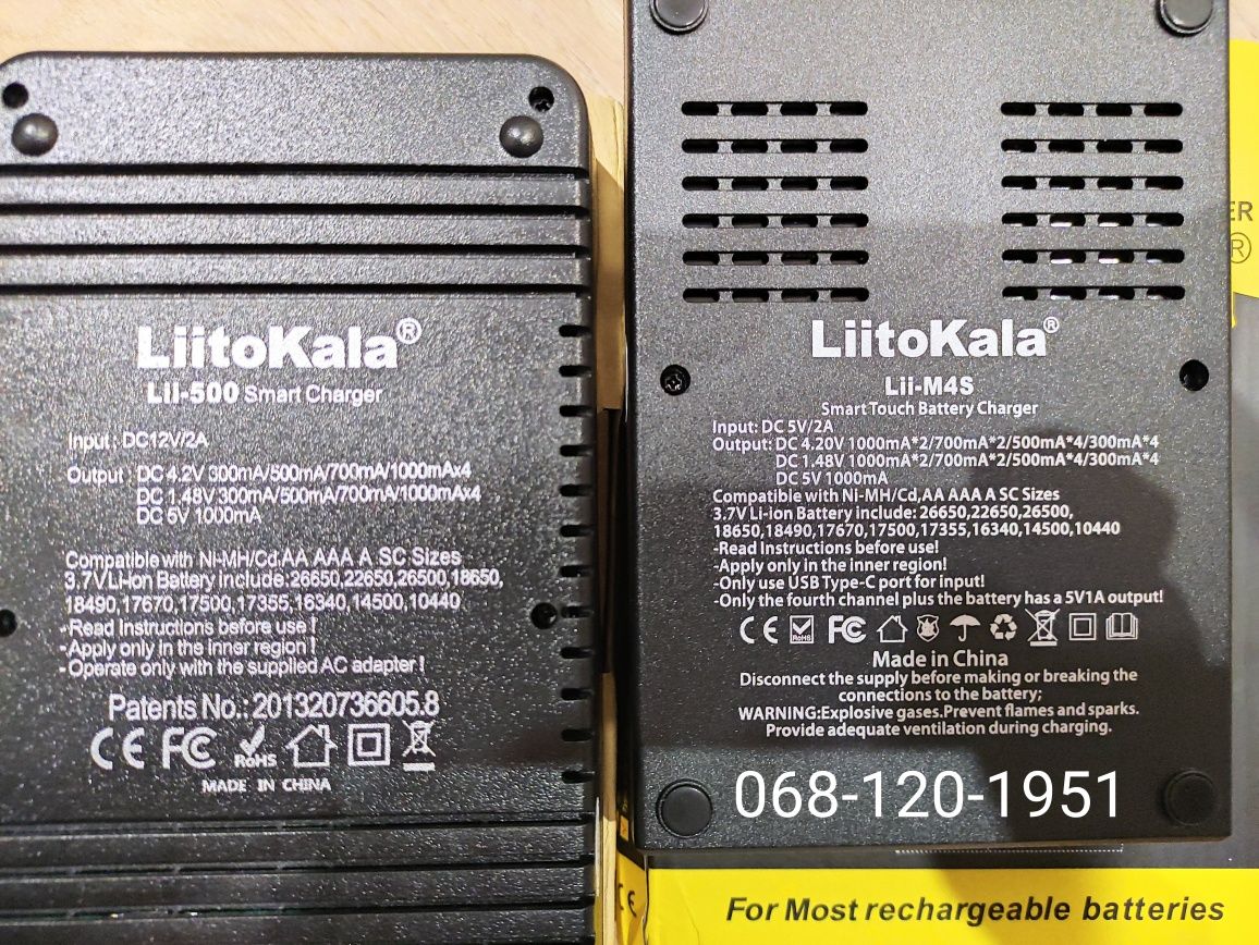 LiitoKala Lii-500/ Lii-m4s ОРИГИНАЛ НОВЫЕ зарядное Li-Ion AA NiMh NiCd