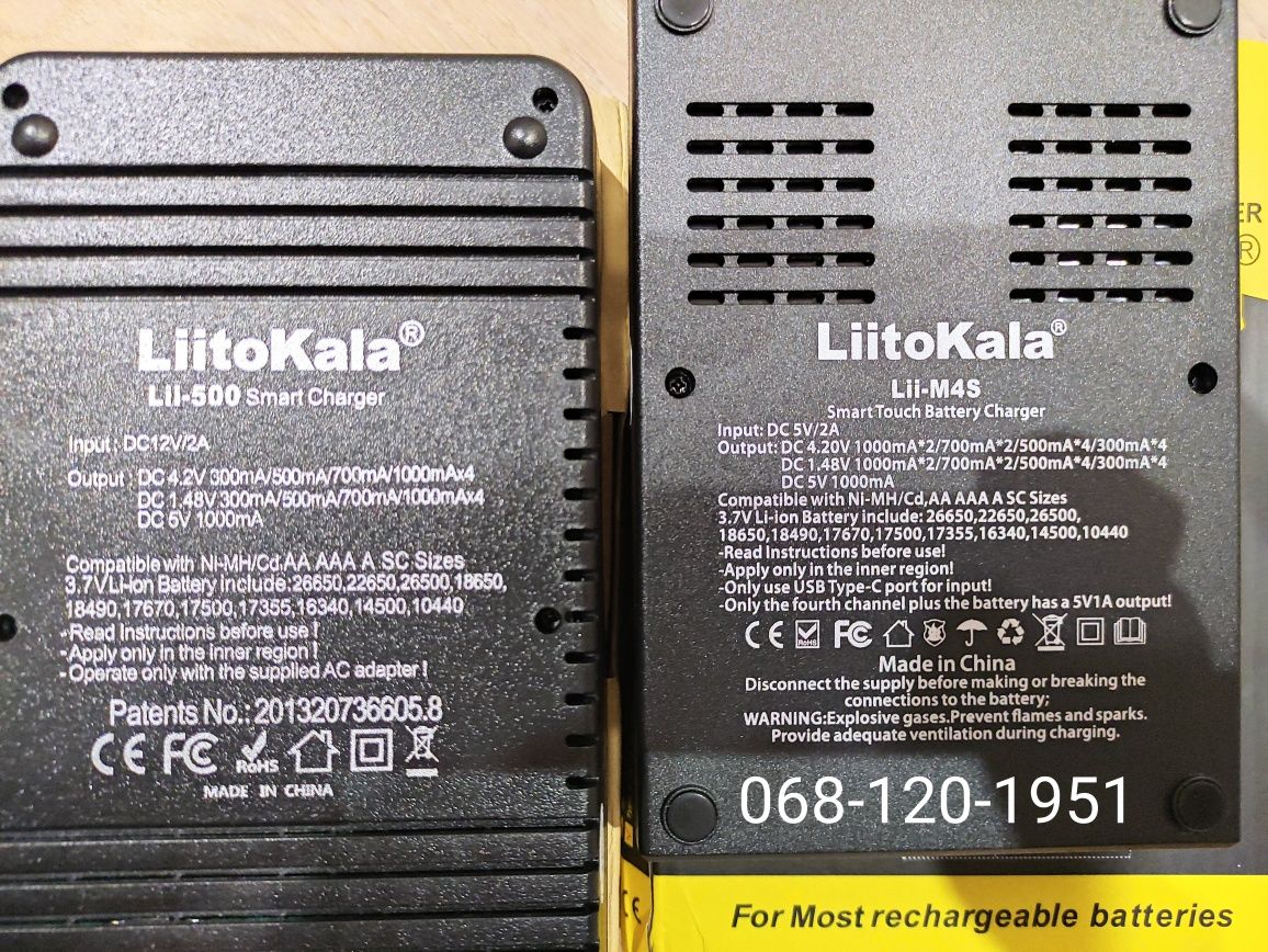 LiitoKala Lii-500 Lii-m4s Lii-CH2 ОРИГИНАЛ НОВЫЕ зарядное Li-Ion AA