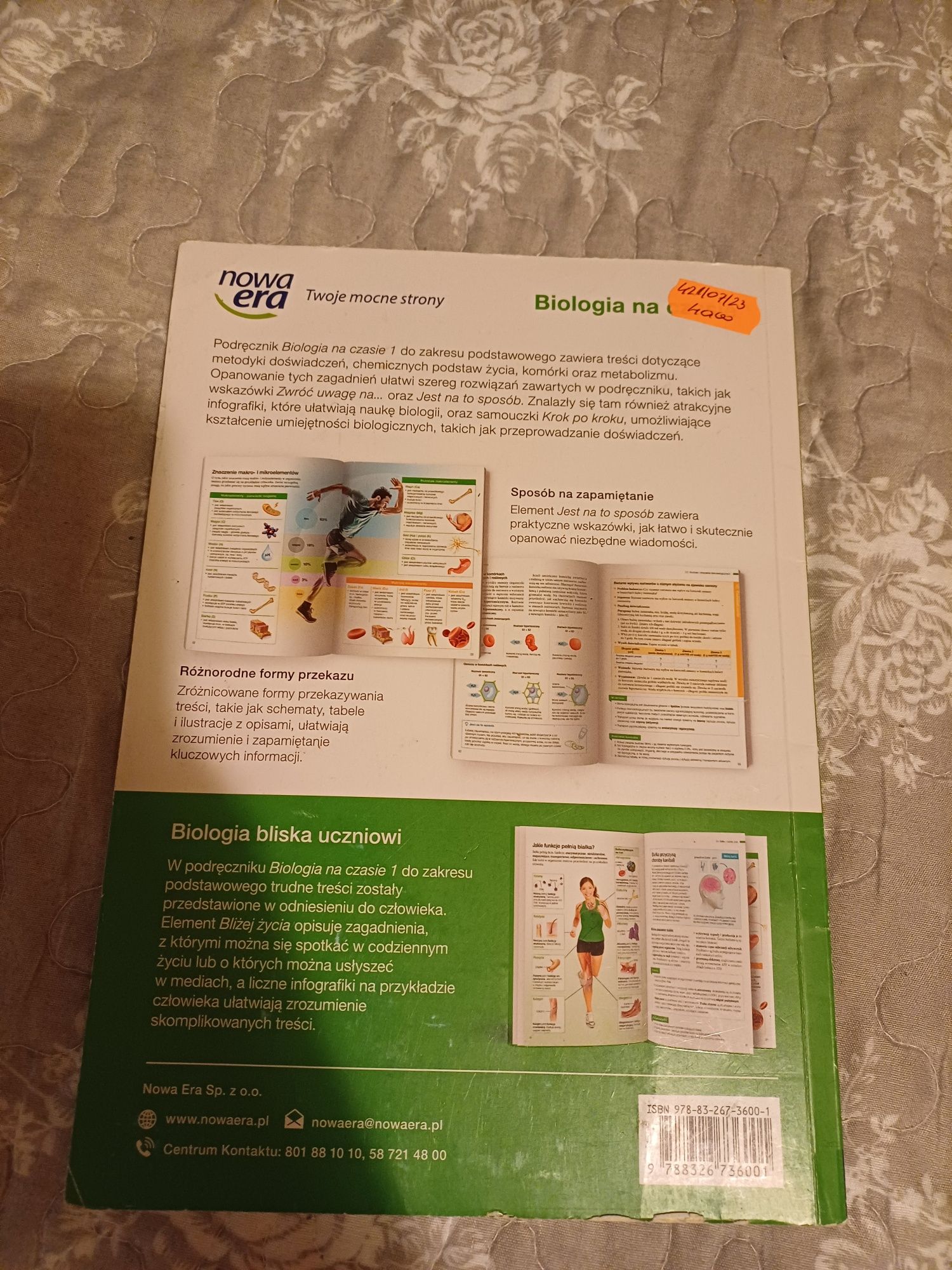 Podręcznik Biologia 1 liceum, "Biologia na czasie 1"