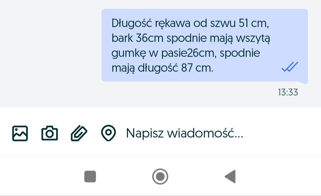 Garnitur 3 częściowy na 158cm.