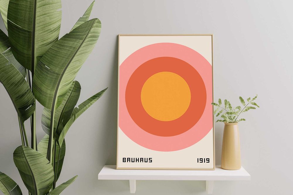 Plakat A3 Bauhaus Ausstellung, Harmonia, Styl - trzeci plakat Gratis